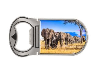 Obrázek z Otvírák magnet na láhve kov slon 4x9cm  